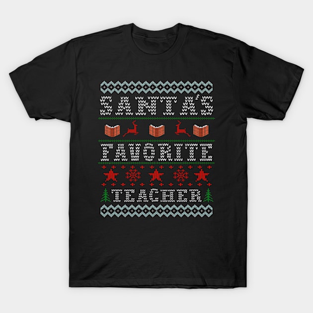 Santa's Favorite Teacher T-Shirt by benyamine